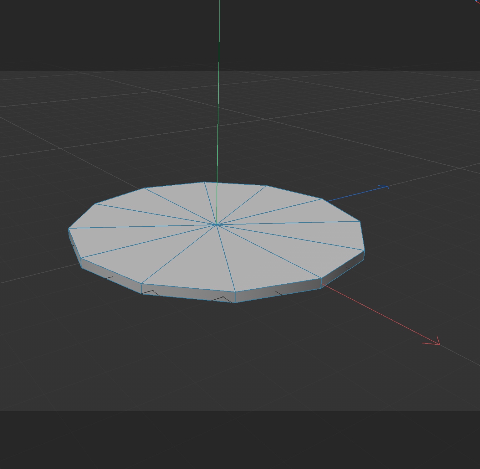 I created the top part of the can with the cylinder.